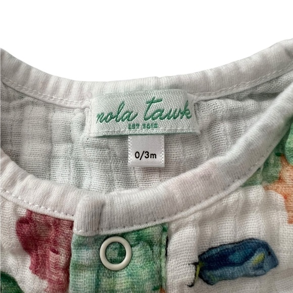 Nola Tawk Just Keep Swimming Organic Shortall in size 0 to 3 months - Picture 5 of 5